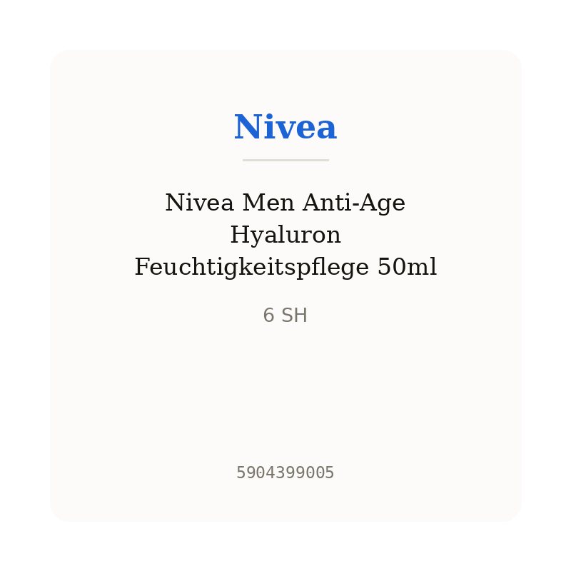 Nivea Men Anti-Age Hyaluron Feuchtigkeitspflege 50ml