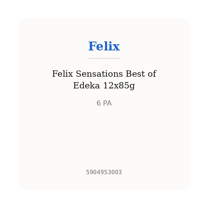 Felix Sensations Best of Edeka 12x85g