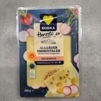 EDEKA Herzstücke Allgäuer Emmentaler Scheiben 45% 150g VLOG