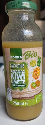 Bio EDEKA Smoothie Kiwi Limette Leinmehl 250ml