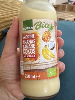 Bio EDEKA Smoothie Ananas Banane Kokos Acerola 250ml