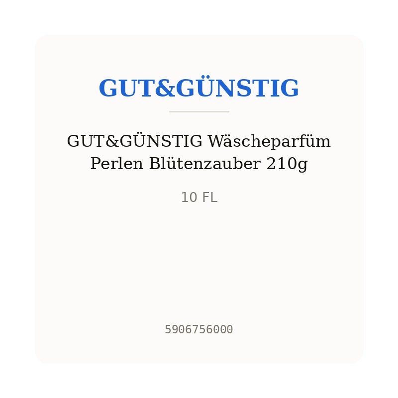 GUT&GÜNSTIG Wäscheparfüm Perlen Blütenzauber 210g