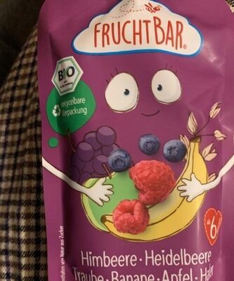 Bio Fruchtbar Getreide-Himbeere-Heidelbeere-Traube-Banane-Apfel-Hafer 100g