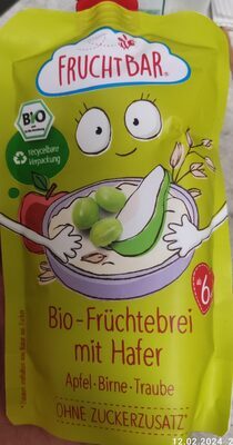 Bio Fruchtbar Haferbrei Apfel-Birne-Traube 120g