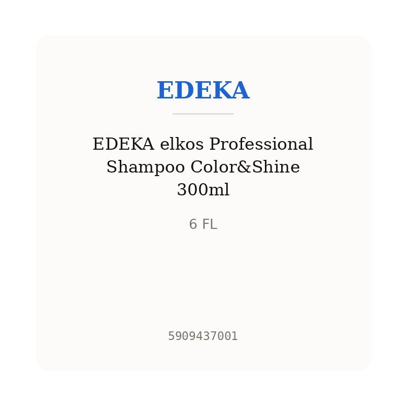 EDEKA elkos Professional Shampoo Color&Shine 300ml