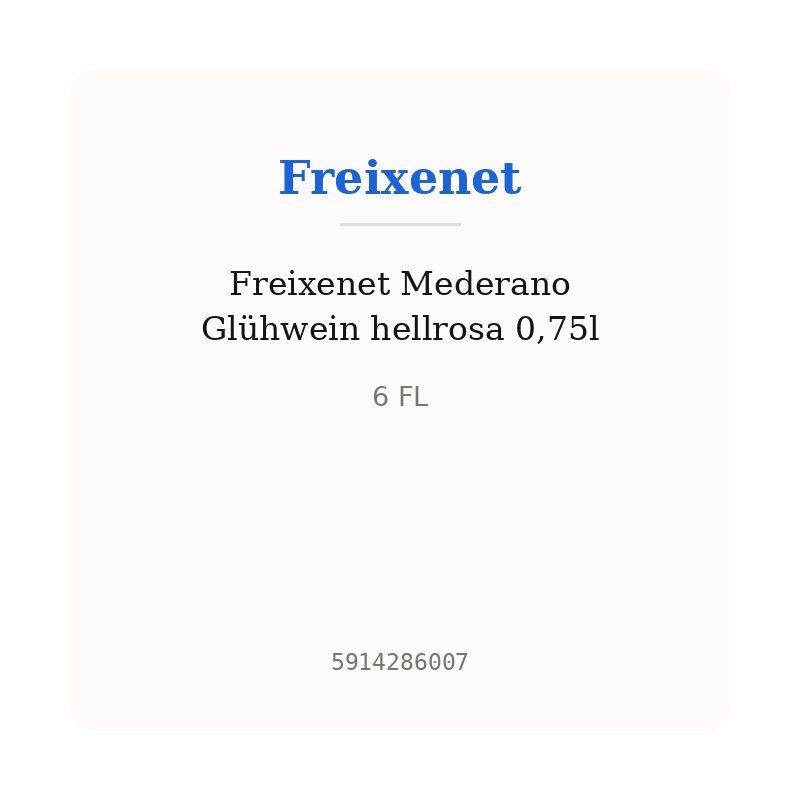 Freixenet Mederano Glühwein hellrosa 0,75l