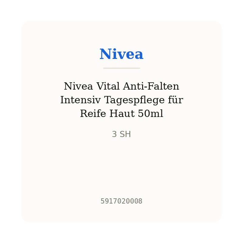 Nivea Vital Anti-Falten Intensiv Tagespflege für Reife Haut 50ml