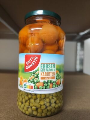 GUT&GÜNSTIG Erbsen mit Pariser Karotten sehr fein 660g
