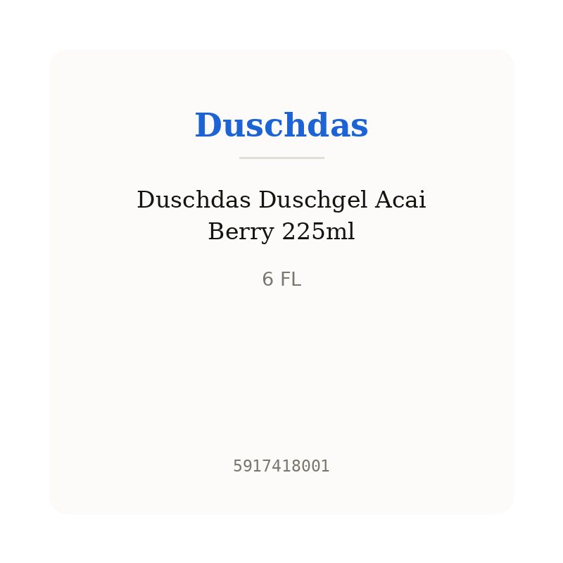 Duschdas Duschgel Acai Berry 225ml