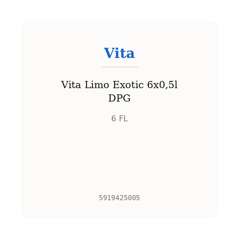 Vita Limo Exotic 6x0,5l DPG