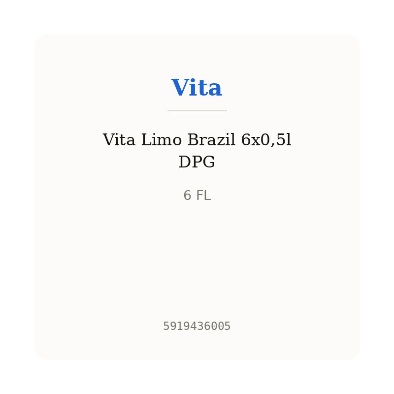 Vita Limo Brazil 6x0,5l DPG
