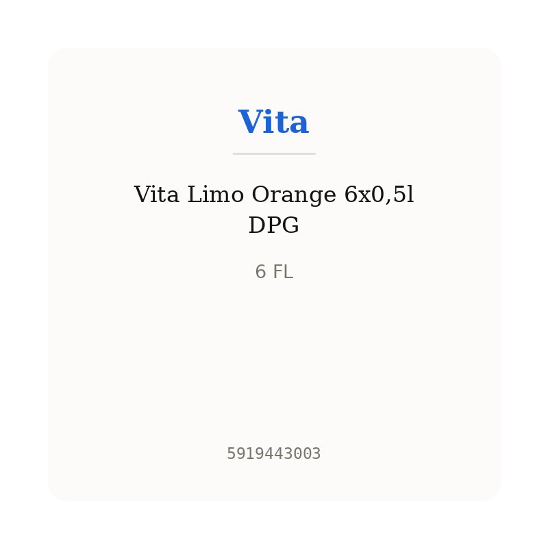 Vita Limo Orange 6x0,5l DPG