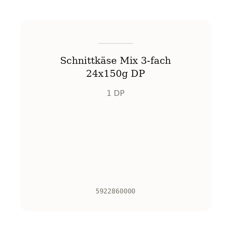 Schnittkäse Mix 3-fach 24x150g DP