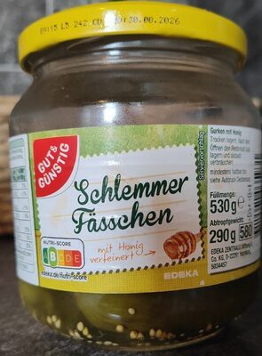 GUT&GÜNSTIG Schlemmerfässchen mit Honig 530g