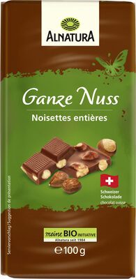Bio Alnatura ganze Nuss Schokolade 100g
