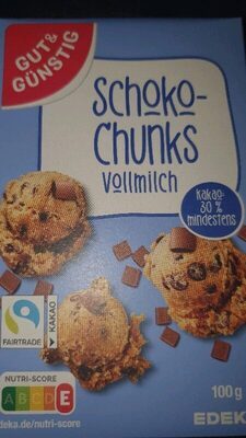 GUT&GÜNSTIG Schoko Chunks Vollmilch 100g