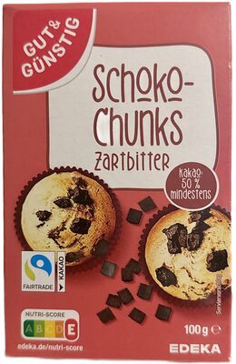 GUT&GÜNSTIG Schoko Chunks Zartbitter 100g