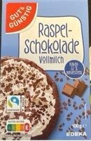 GUT&GÜNSTIG Raspelschokolade Vollmilch 100g