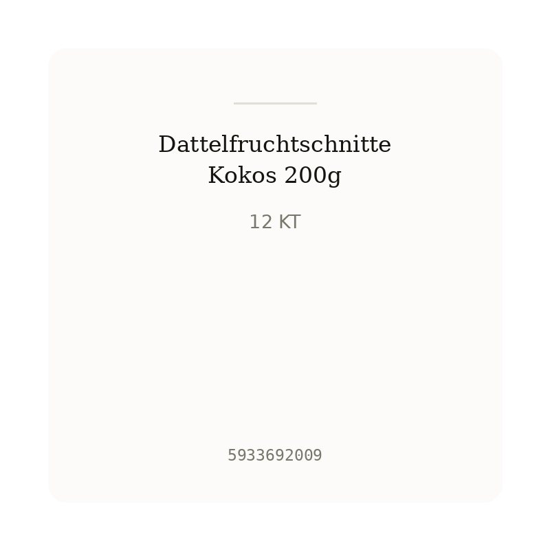 Dattelfruchtschnitte Kokos 200g