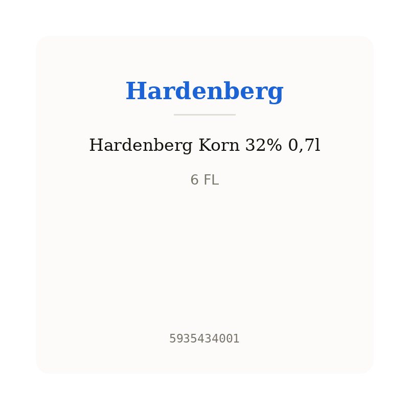 Hardenberg Korn 32% 0,7l