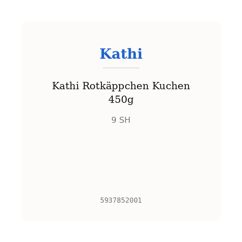 Kathi Rotkäppchen Kuchen 450g