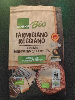 Bio EDEKA Parmigiano Reggiano DOP gerieben 24 Monate 32% 40g