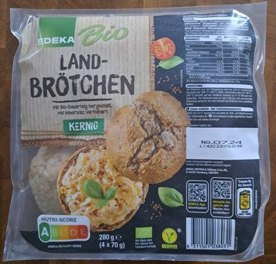 Bio EDEKA Landbrötchen Kernig 4ST 280g