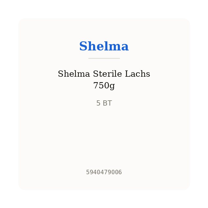 Shelma Sterile Lachs 750g