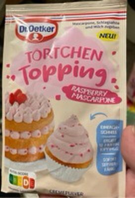 Dr.Oetker Törtchen Topping Raspberry Mascarpone für 600ml 50g