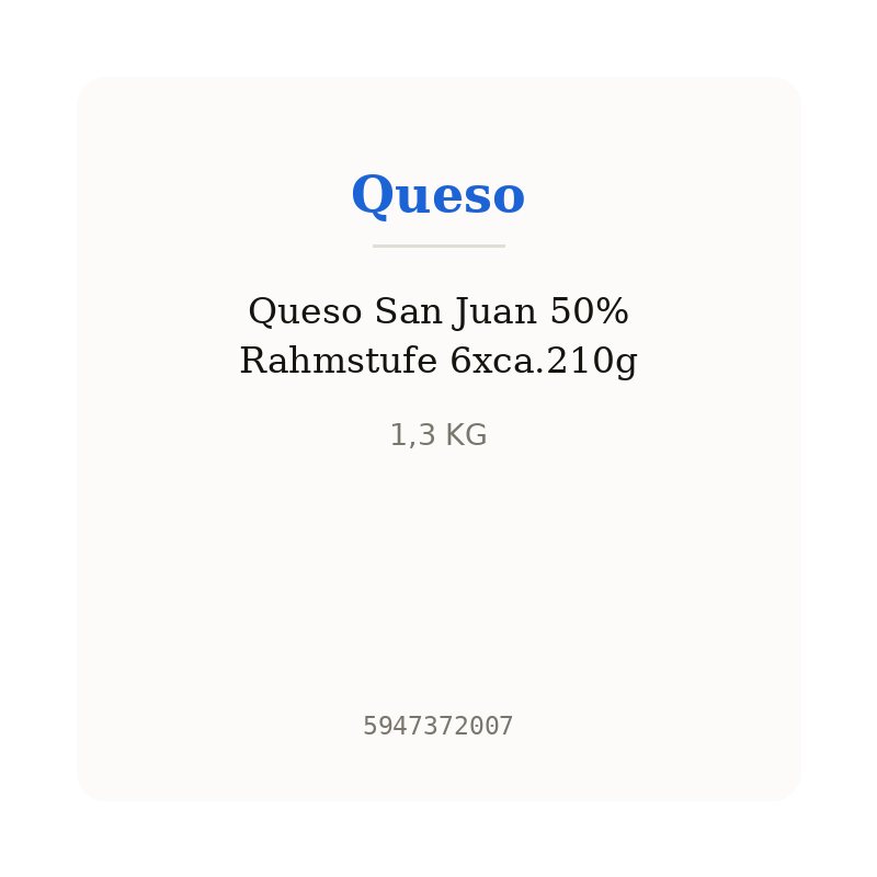 Queso San Juan 50% Rahmstufe 6xca.210g