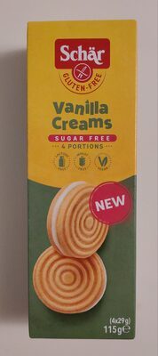 Schär Vanilla Creams Sugar free 115g