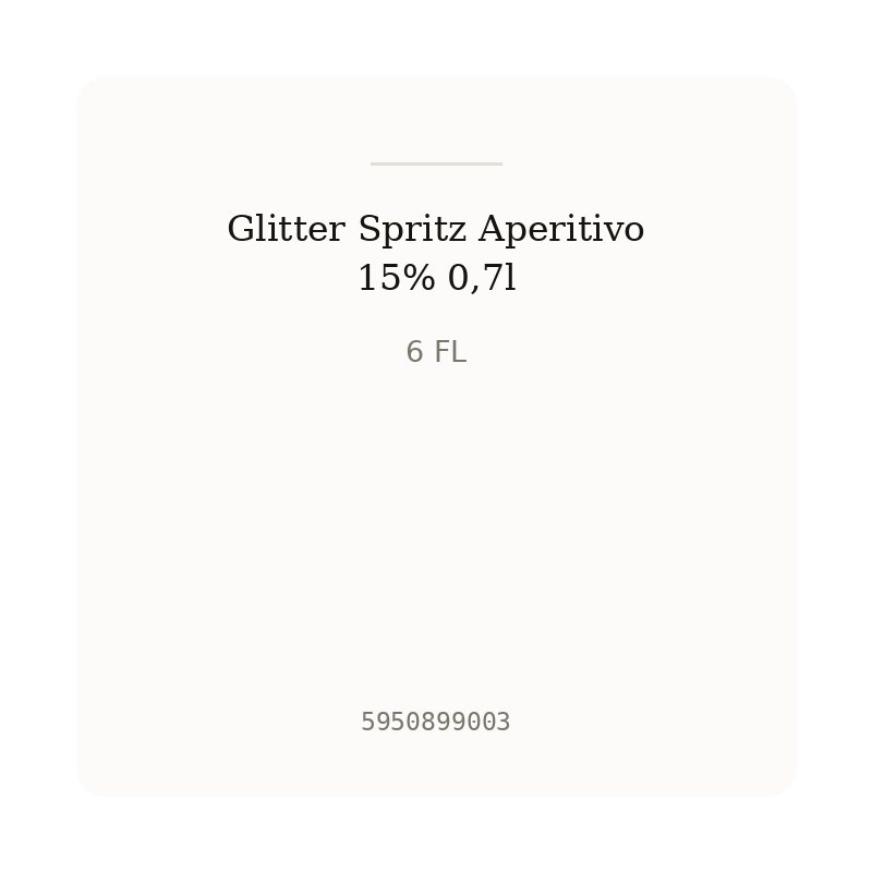 Glitter Spritz Aperitivo 15% 0,7l