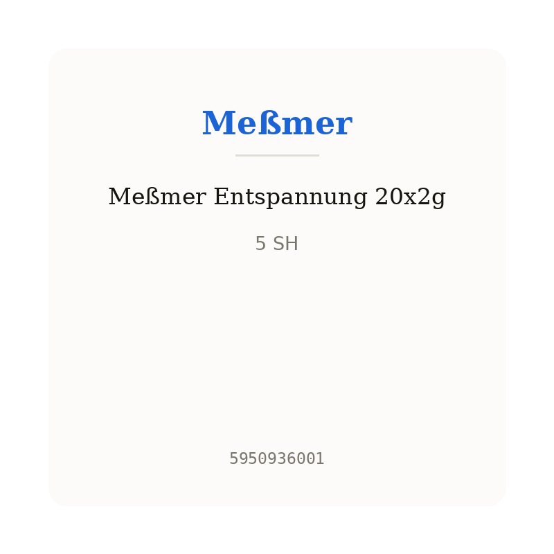 Meßmer Entspannung 20x2g
