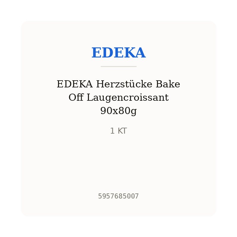EDEKA Herzstücke Bake Off Laugencroissant 90x80g