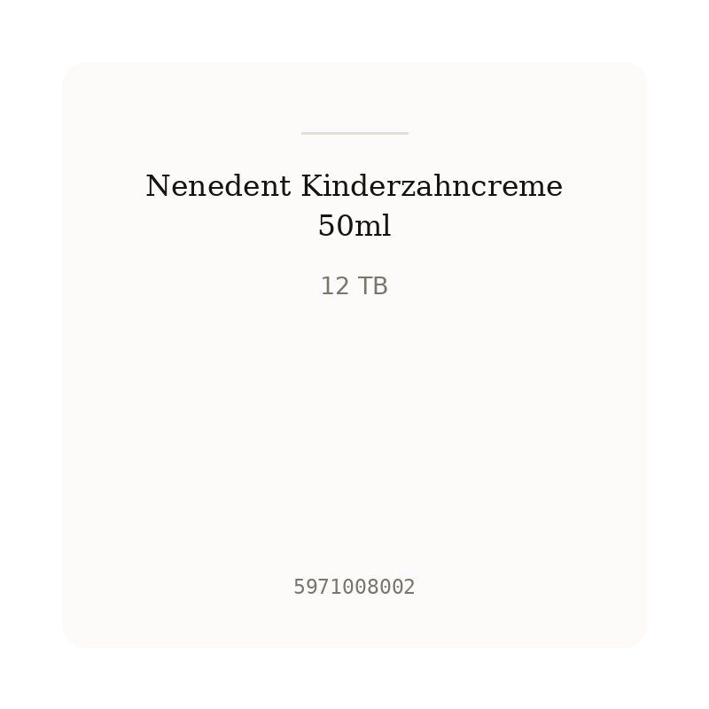 Nenedent Kinderzahncreme 50ml