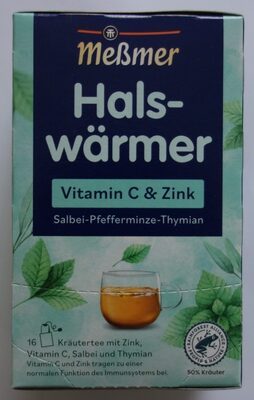 Meßmer Halswärmer Vitamin C und Zink Salbei-Pfefferminze-Thymian 16ST 32g