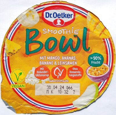 Dr.Oetker Smoothie Bowl Mango-Ananas-Banane 200g