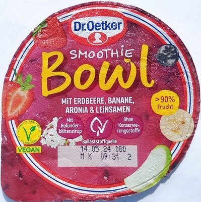 Dr.Oetker Smoothie Bowl Erdbeer-Banane-Aronia 200g