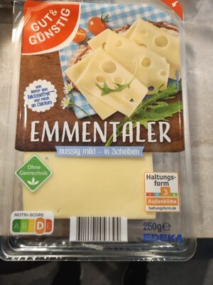 GUT&GÜNSTIG Emmentaler 45% in Scheiben 250g VLOG