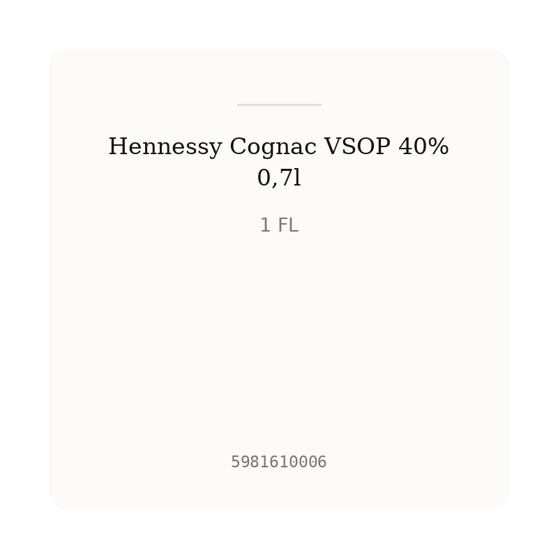 Hennessy Cognac VSOP 40% 0,7l
