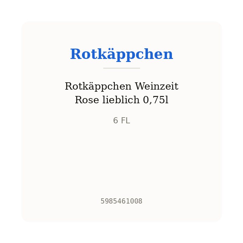 Rotkäppchen Weinzeit Rose lieblich 0,75l