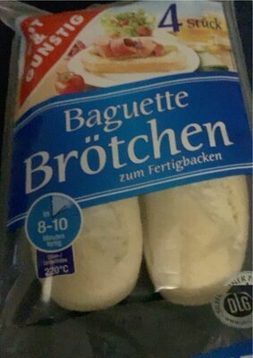 GUT&GÜNSTIG Baguette Brötchen 4ST 300g