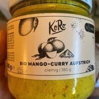 Bio Koro Mango-Curry Aufstrich 380g