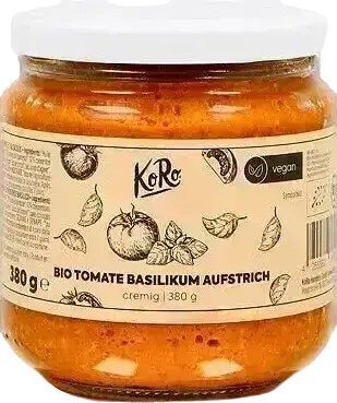 Bio Koro Tomate Basilikum Aufstrich 380g
