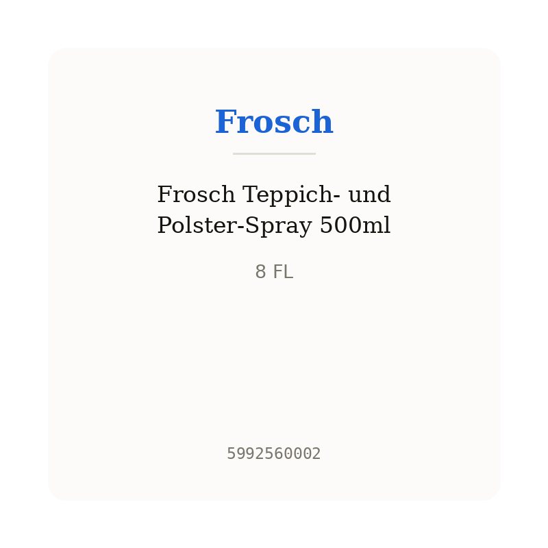 Frosch Teppich- und Polster-Spray 500ml