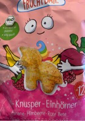 Bio Fruchtbar Knusper-Einhörner Banane, Himbeere, Rote Bete 30g