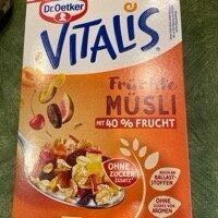 Dr.Oetker Vitalis Früchtemüsli ohne Zuckerzusatz 500g