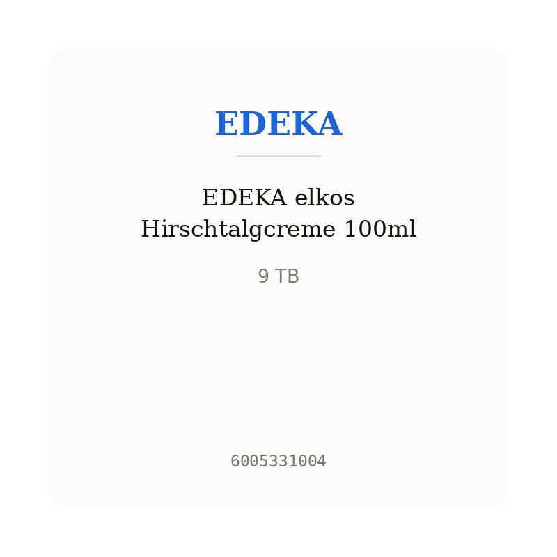 EDEKA elkos Hirschtalgcreme 100ml