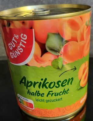 GUT&GÜNSTIG Aprikosen halbe Frucht gezuckert 820g
