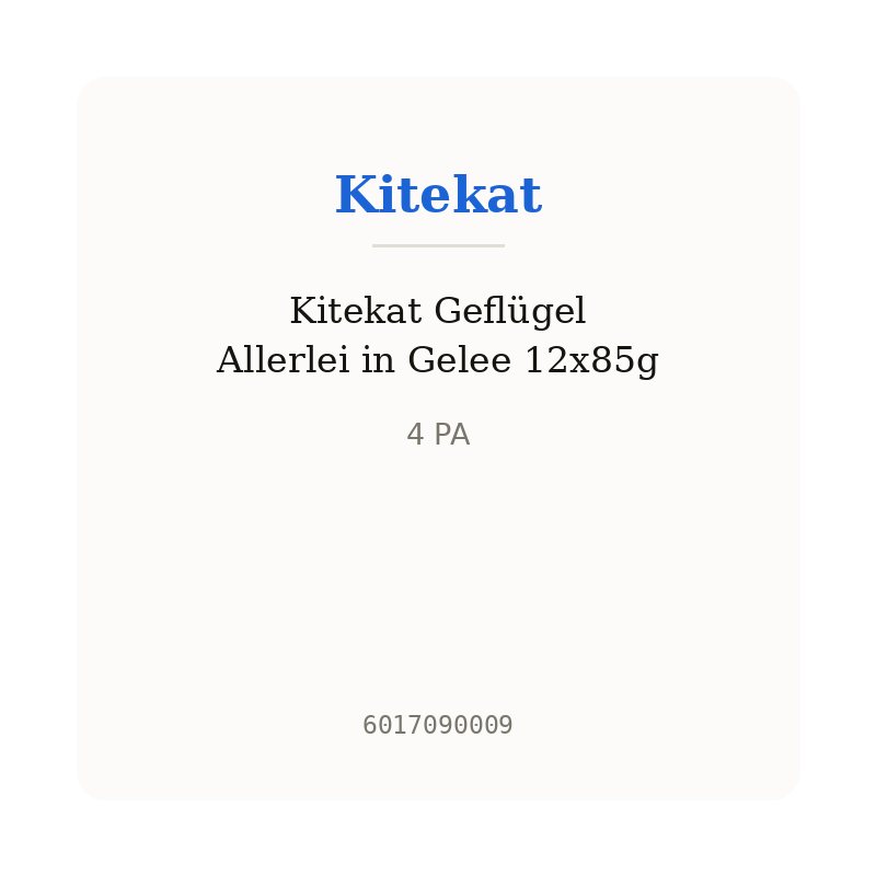 Kitekat Geflügel Allerlei in Gelee 12x85g